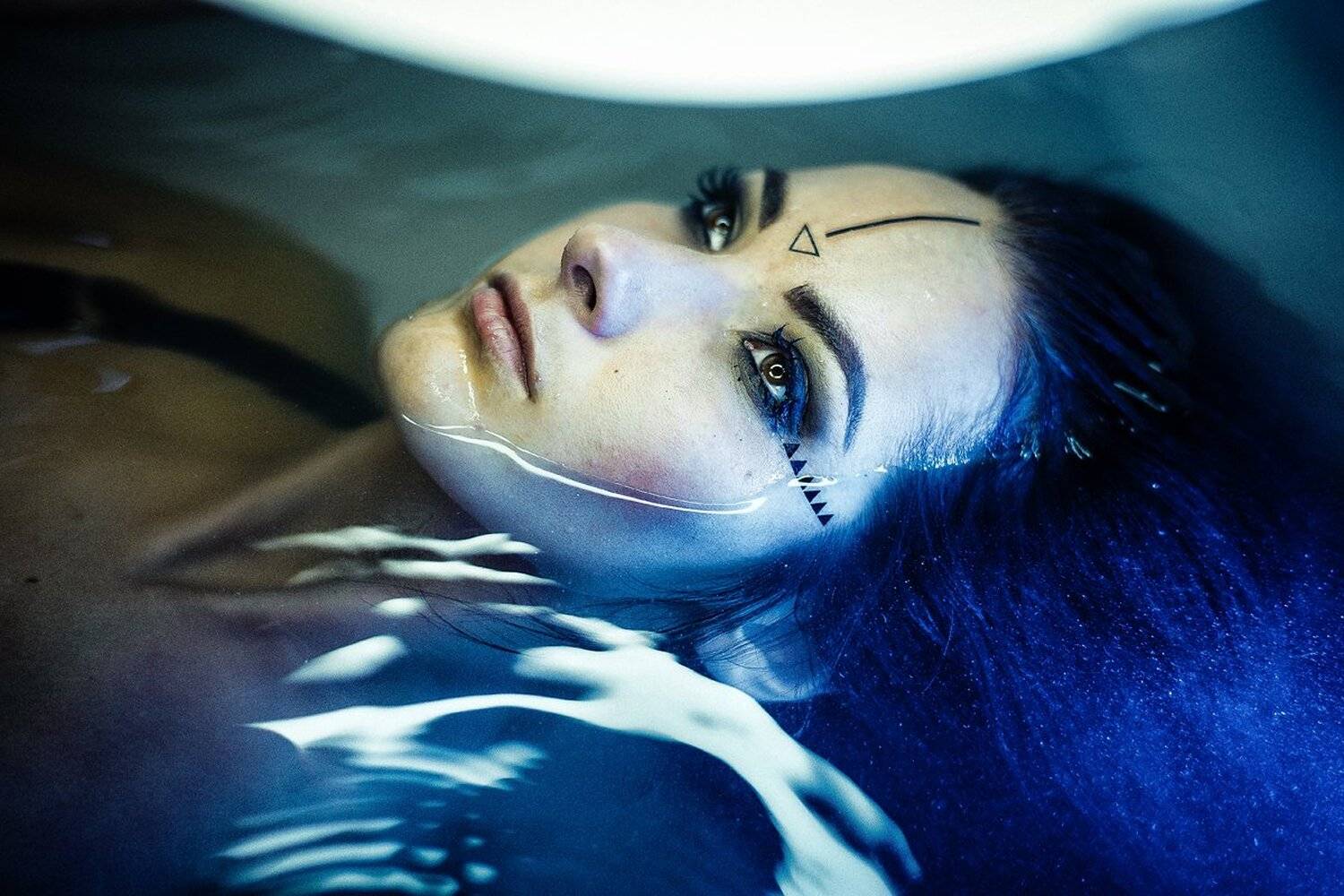 girl blue portrait eyes water, Бондарцова Екатерина