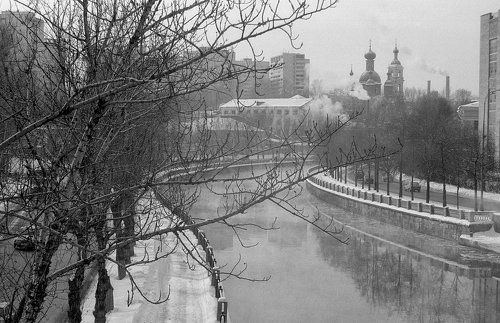 Морозный день.