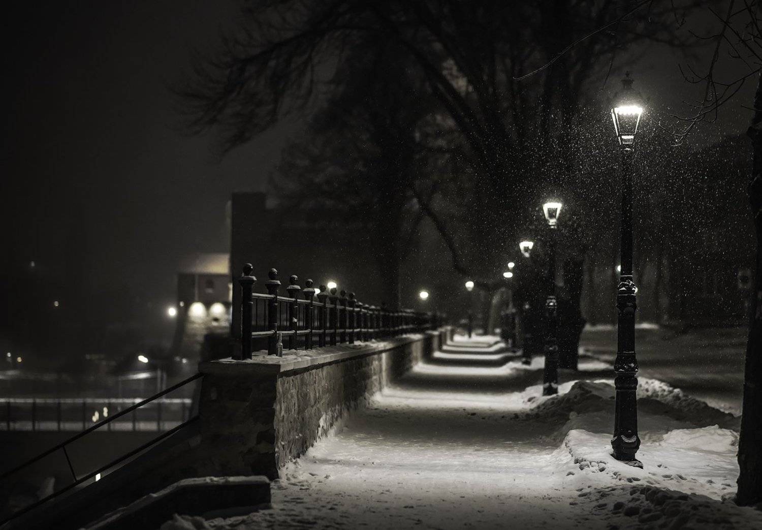 ключенков, нарва, пейзаж, снегопад, эстония, Kljuchenkow Aleksandr