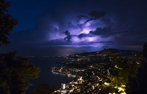 Гроза над Женевским озером