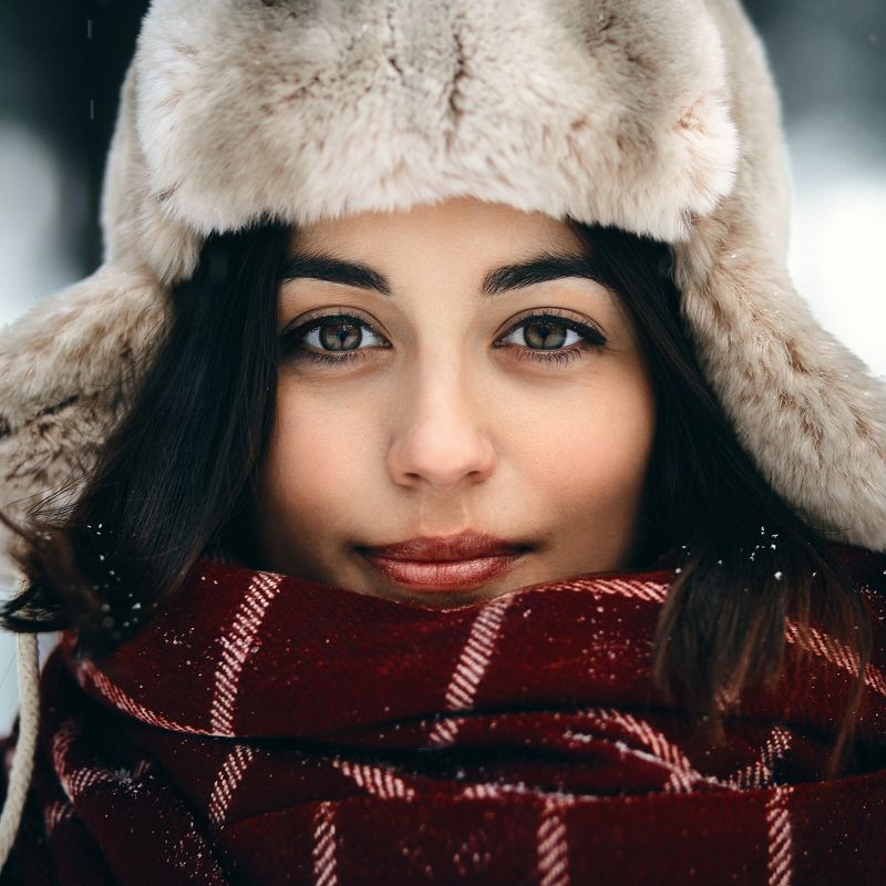 Eyes, Girl, People, Portrait, Девушка, Зима, Люди, Портрет, Сибирь Маргарита фото превью