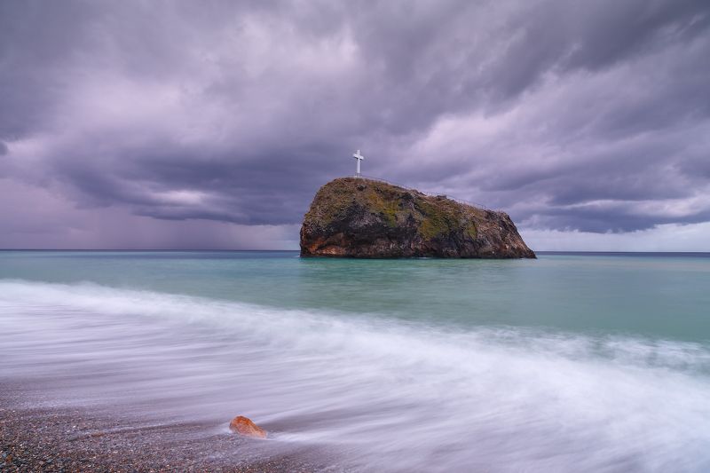 севастополь, фиолент, море, пляж. Пляж и сентябрь. фото превью