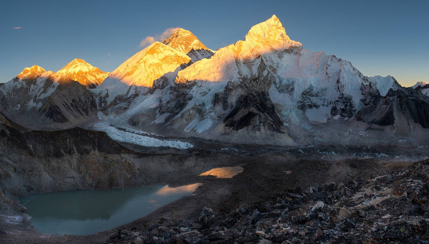 непал, горы, эверест, гималаи, закат, пейзаж, Меркушев Александр