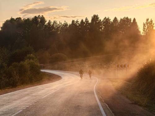 Дорога на закате