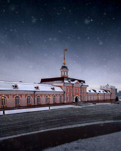 Первый снег в Казанском Кремле