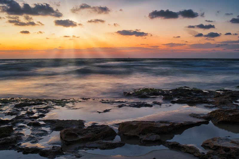 Mediterranean Sea, Sunset фото превью