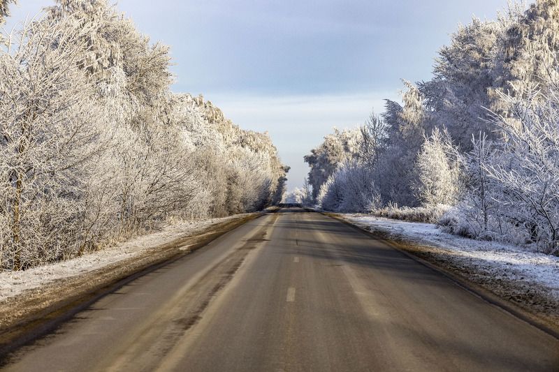 Зимние дороги фото превью