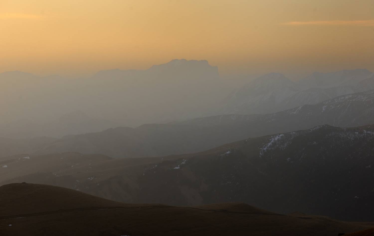 горы рассвет кавказ, Александр Жарников