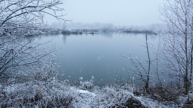 природа, пейзаж, осень, снег, лес, forest, nature, landscape, snow, autumn  фото превью