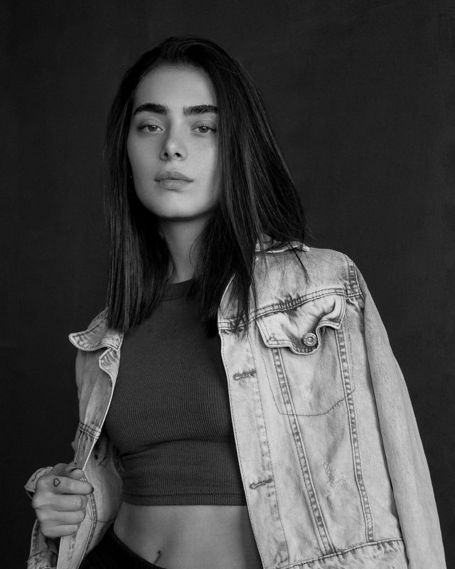 portrait, look, blackandwhite, mood, eyes, Saba фото превью