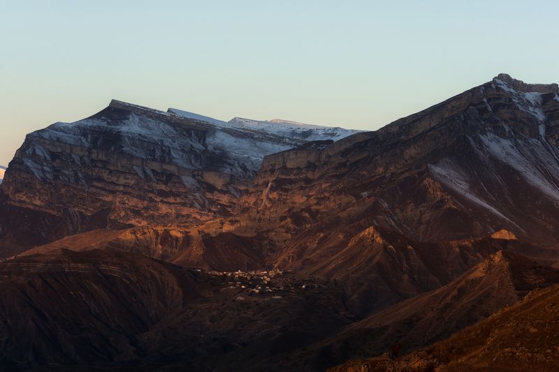 дагестан горы, свет, поселение, горный массив, хунзах  фото превью