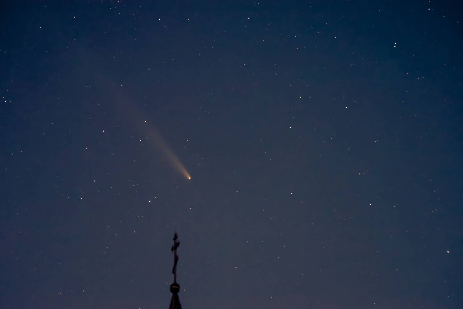 комета, ночь, звезды, Atlas, церковь, храм, крест, астро, астропейзаж, star, comet, night, travel, путешествие, cross, Сергей Немцев