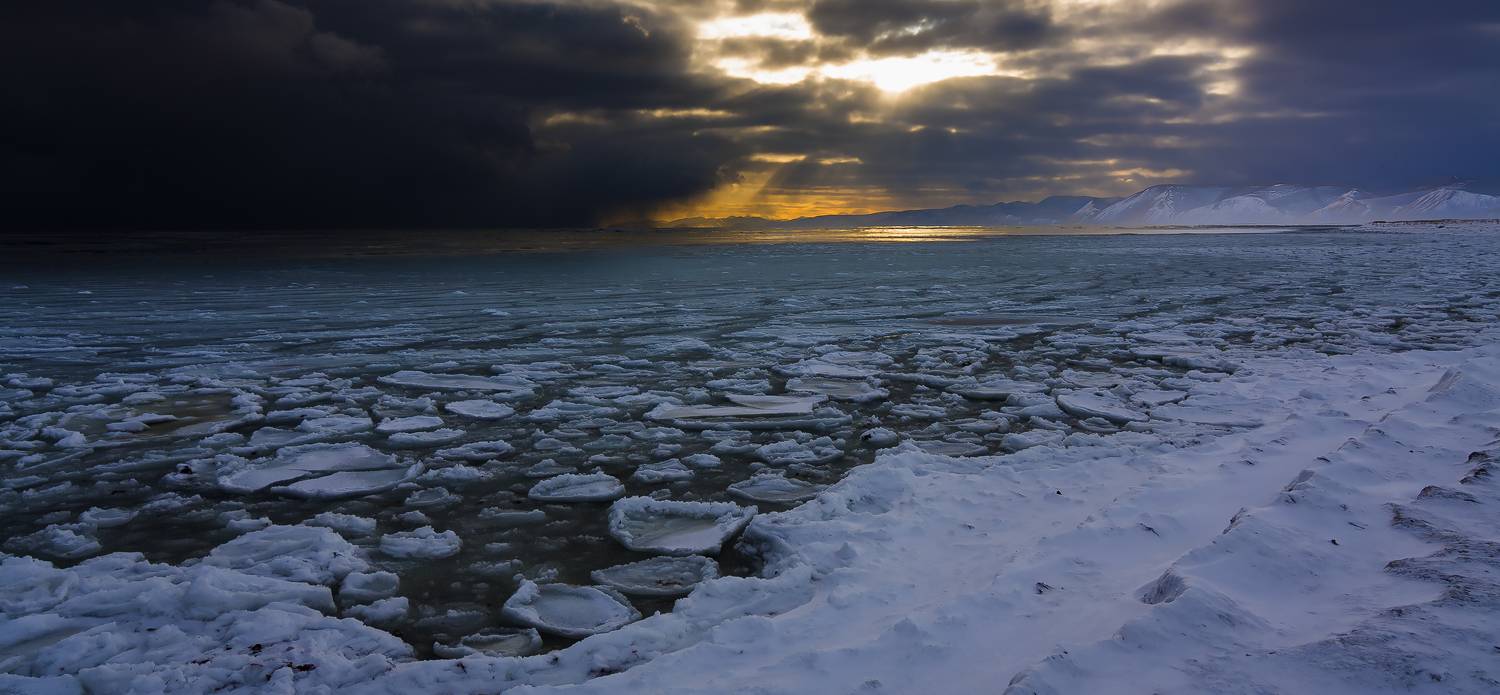 зима, лёд, снег, льдины, остров беринга, командоры, Уткин Дмитрий