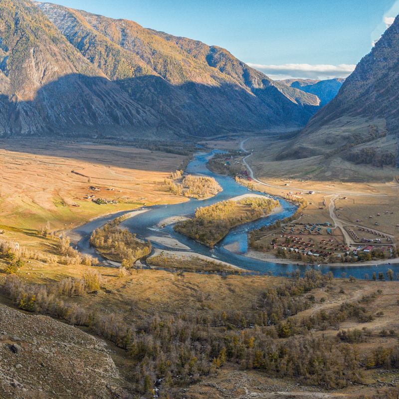 Алтай, Челышман,пейзаж, осень,Каменные грибы, Россия Долина Челышман фото превью