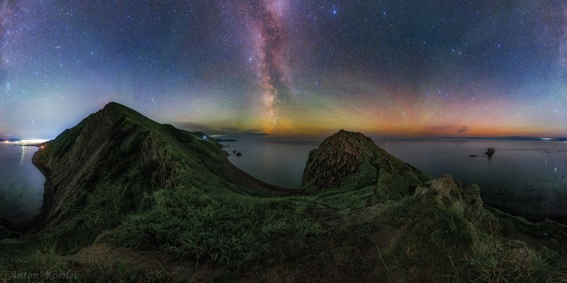 сахалин, жонкиер, ночь, звезды, млечный путь Ночная феерия фото превью