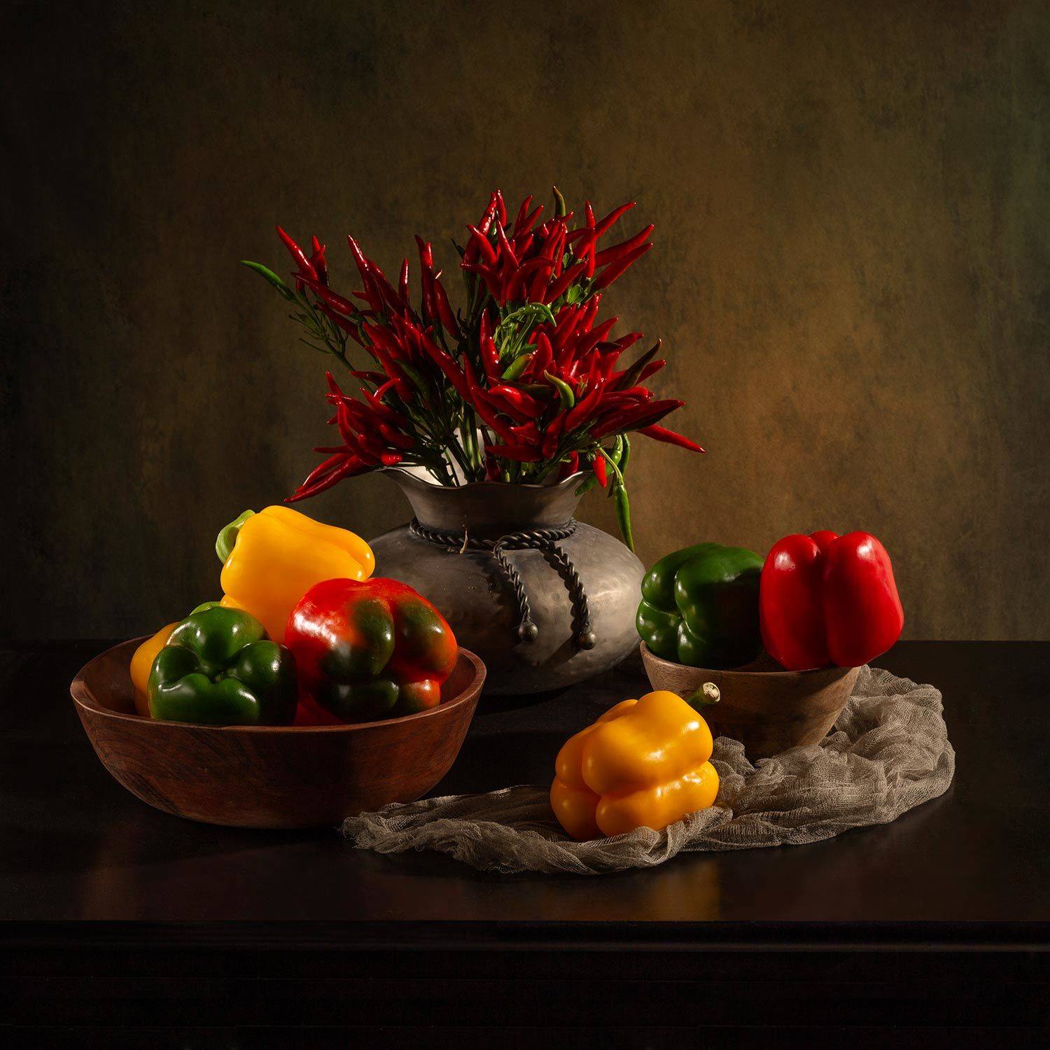 перец, вазв, букет, стол., Рут