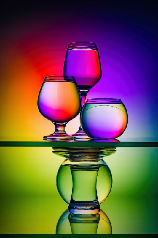 Цветное отражение. фото превью