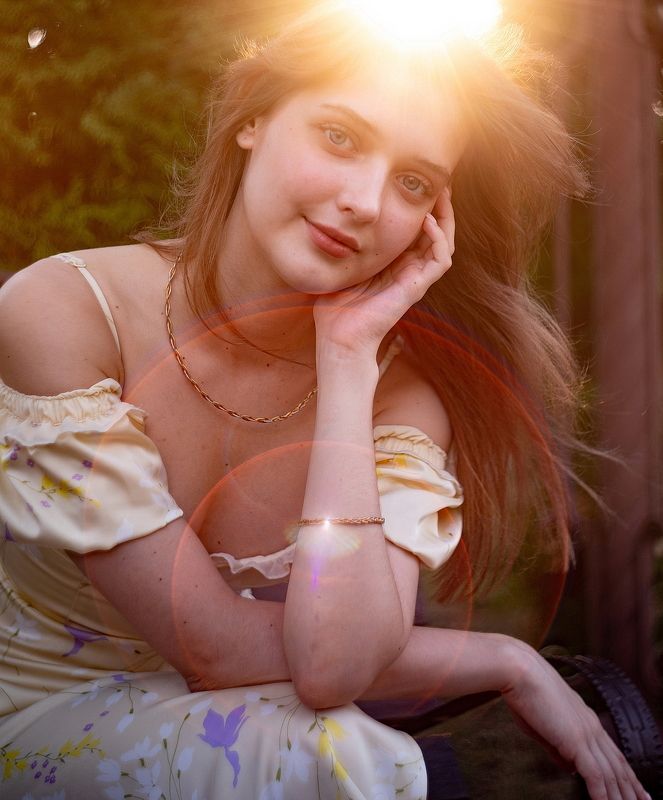 гелиос, старый объектив, ссср, ретро, блики, контровый свет, портрет, модель, девушка СОЛНЕЧНАЯ фото превью