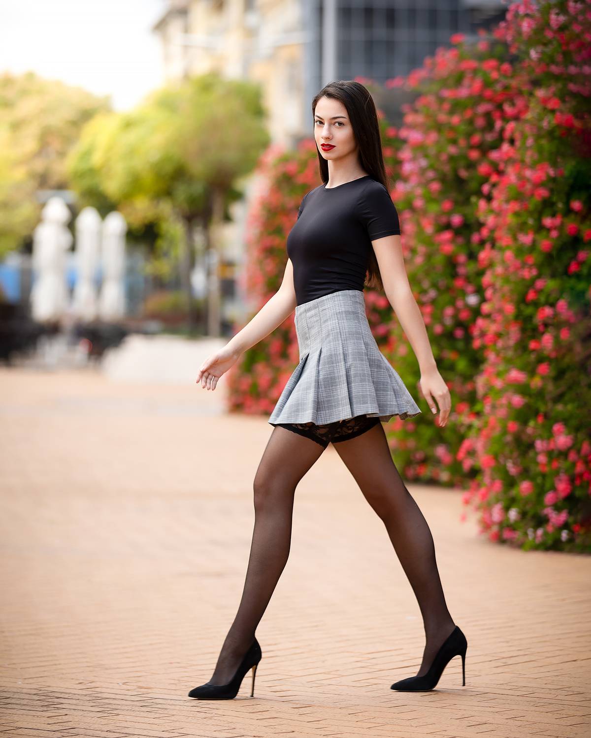 девушка, чулки, боди, портрет, Дмитрий Александров