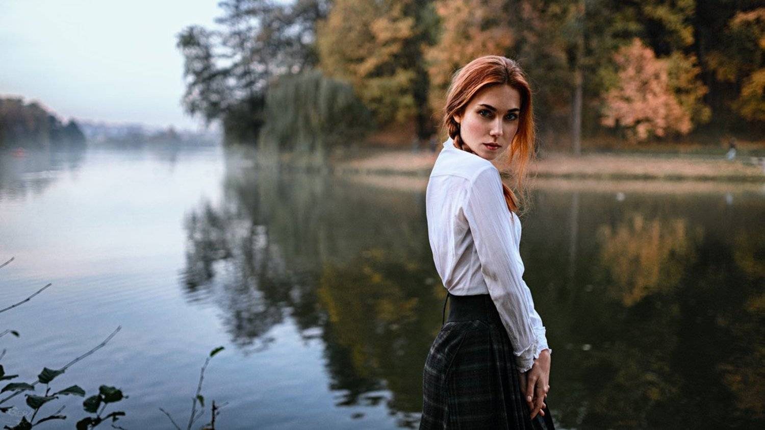 Autumn, Mood, Portrait, Настроение, Осень, Портрет, Георгий Чернядьев
