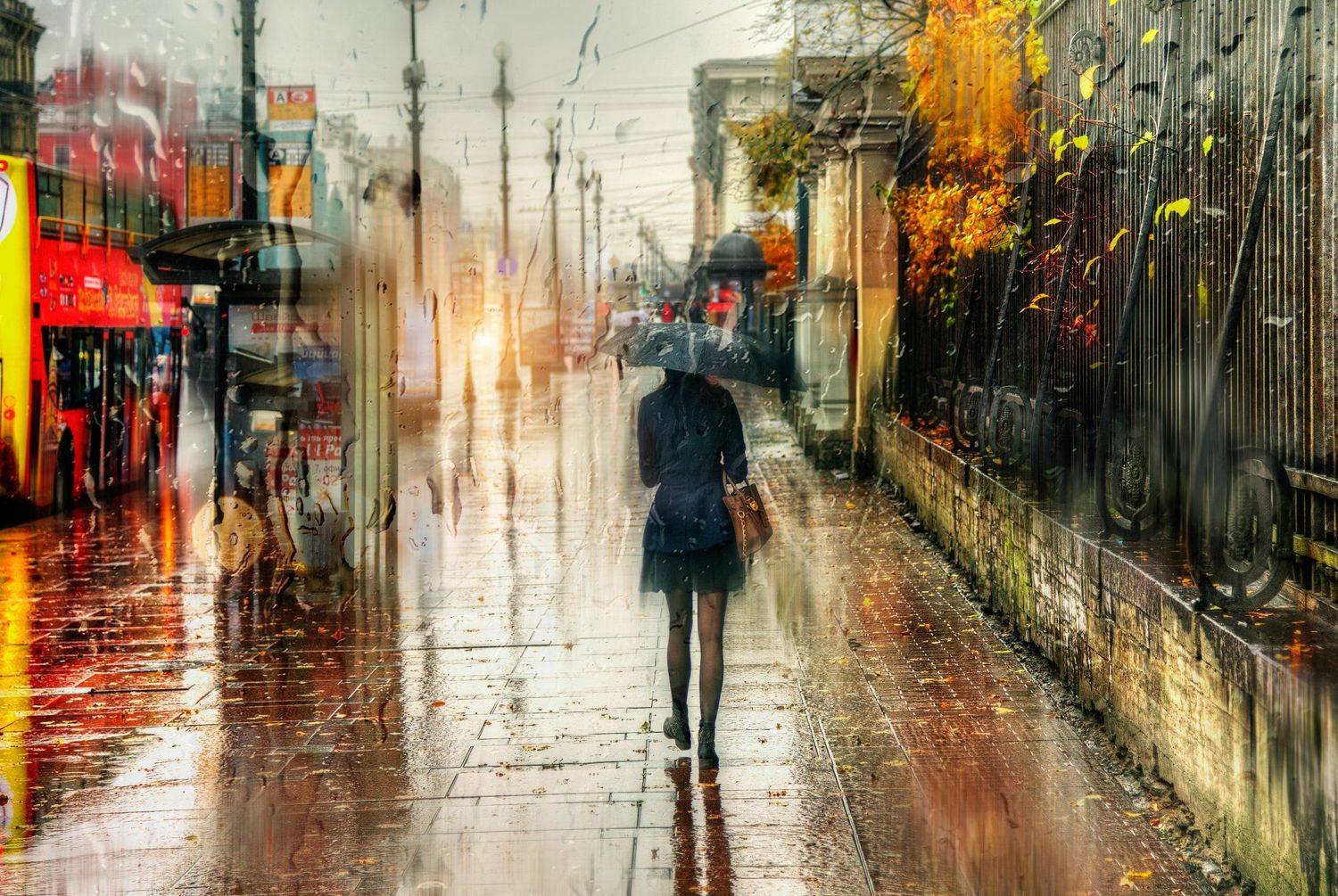 Дождь, Невский, Санкт-петербург, Эдуард Гордеев