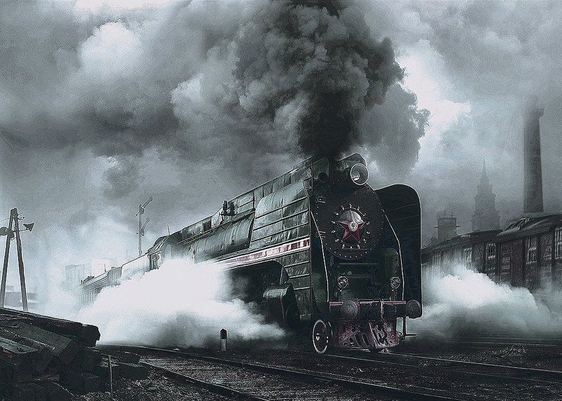 Паровоз генерал, Паровоз серии П36, Перегон, Станция 36-ой фото превью