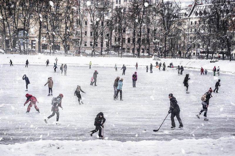 Зимой в городе. фото превью