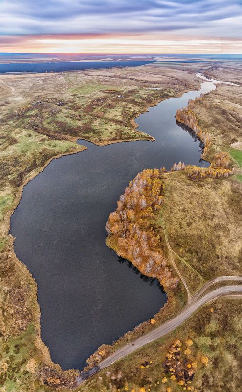 Урал, Осиновка,озеро,дрон,пейзаж,Россия, рассвет Красоты Зауралья  фото превью