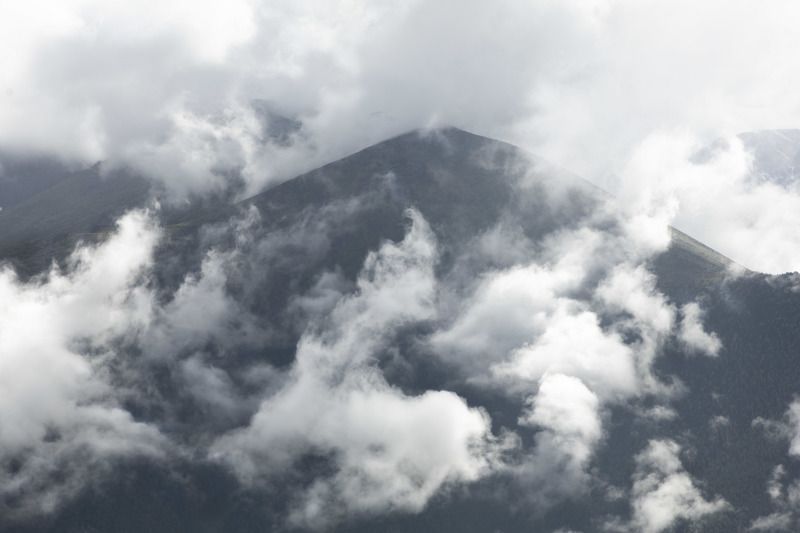 Горы, туман, Алтай Алтай фото превью