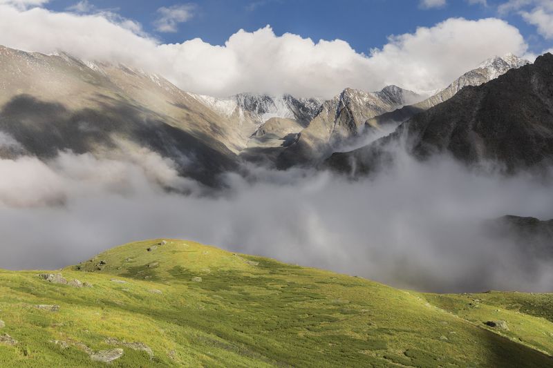 Горы, Семь озер,Белуха, ьуман Над землей фото превью