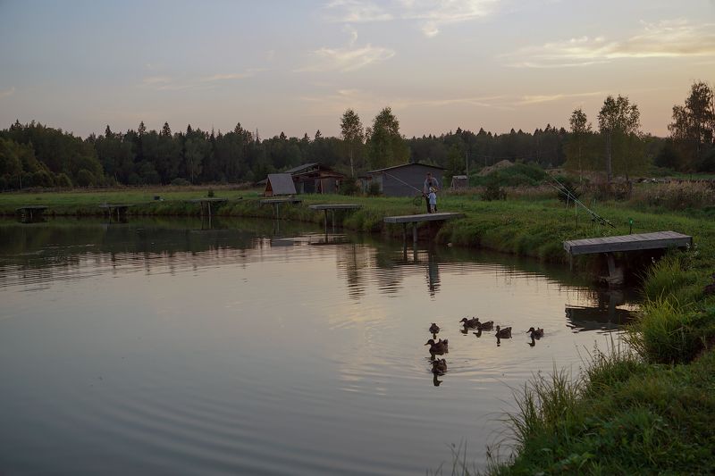 вечерняя рыбалка фото превью