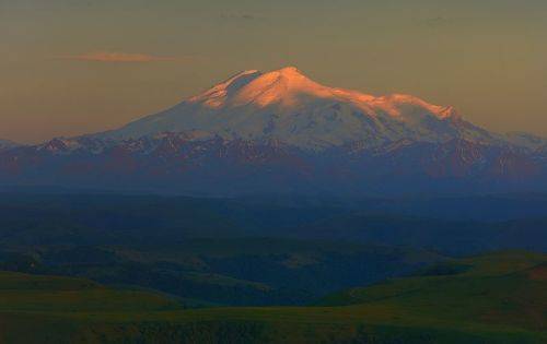 Эльбрус ,закат