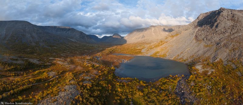 Хибины, закат, Кольский полуостров, мурманская область, горы Озеро Тахтаръявр фото превью