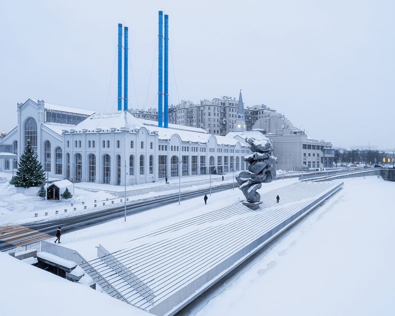 зима, москва, гэс-2, moscow, winter ГЭС-2 фото превью