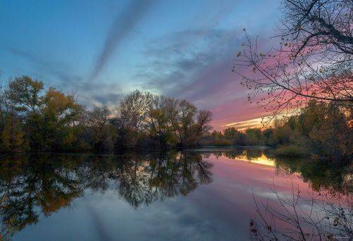 Вечер на озере