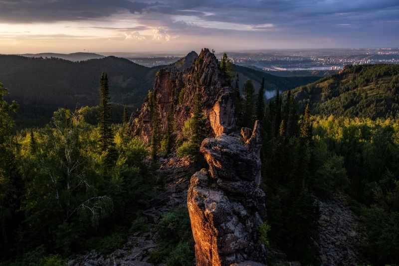Закат на Китайской стенке фото превью