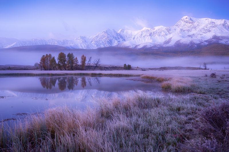 Морозное утро фото превью