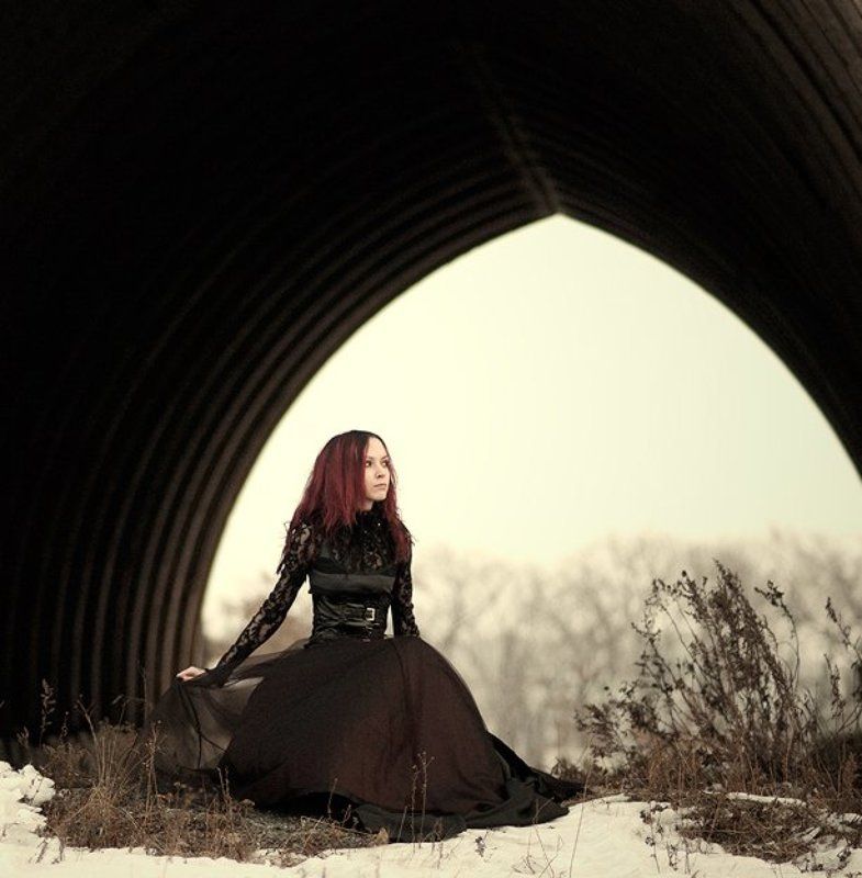 volavolko, девушка, готика *** фото превью