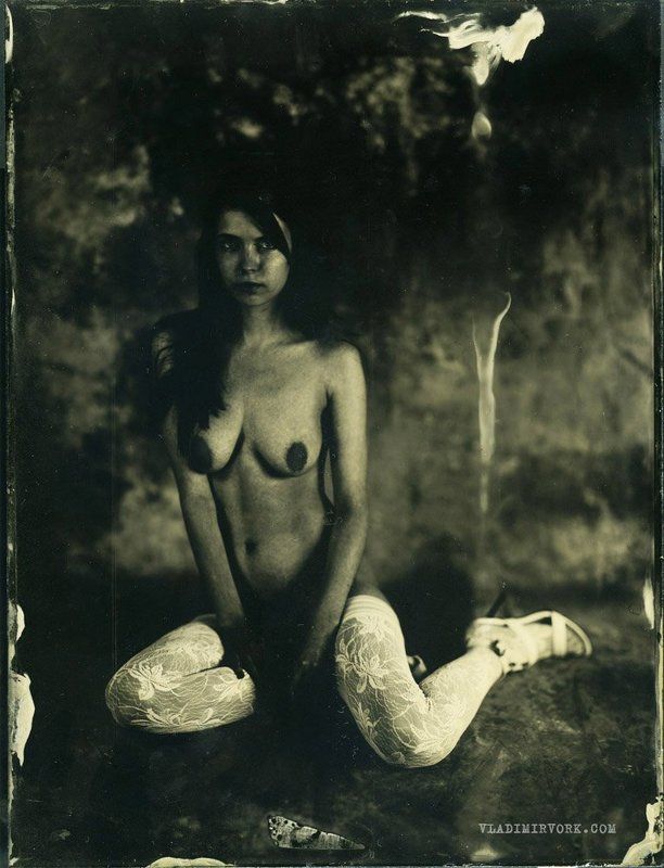 18х24, Collodion, nude, Vladimirvork, Wet plate, амбротип Амбротип 18х24 фото превью