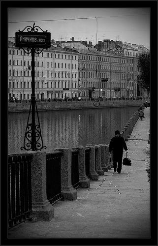 Простая черно-белая зарисовка