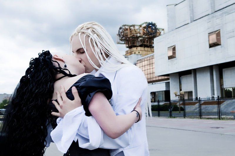 свадьба, чёрное платье, pushba, grater, retarg, pushba\\grater wedding Gothic Wedding фото превью