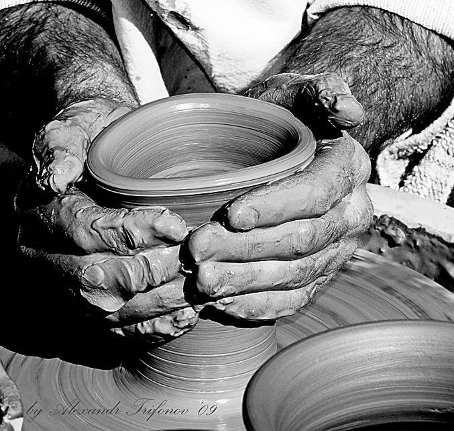 гончар, руки, глина, мастер, AlexandrT