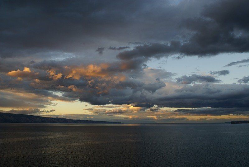 байкал, ольхон Небо над Малым морем фото превью