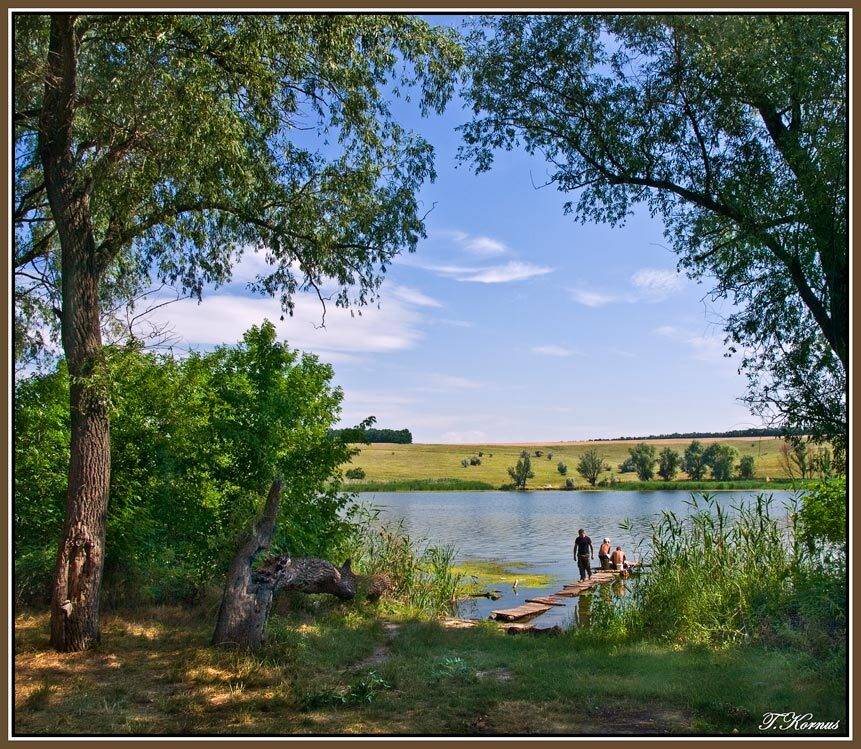 днепр,рыбаки,лето, Татьяна Корнус