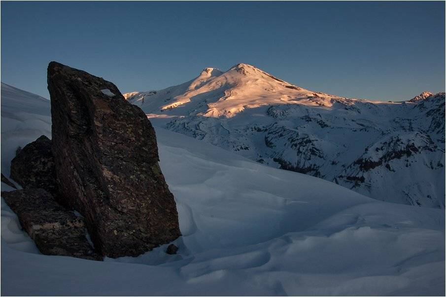 кавказ, терскол, эльбрус, рассвет, sshestov