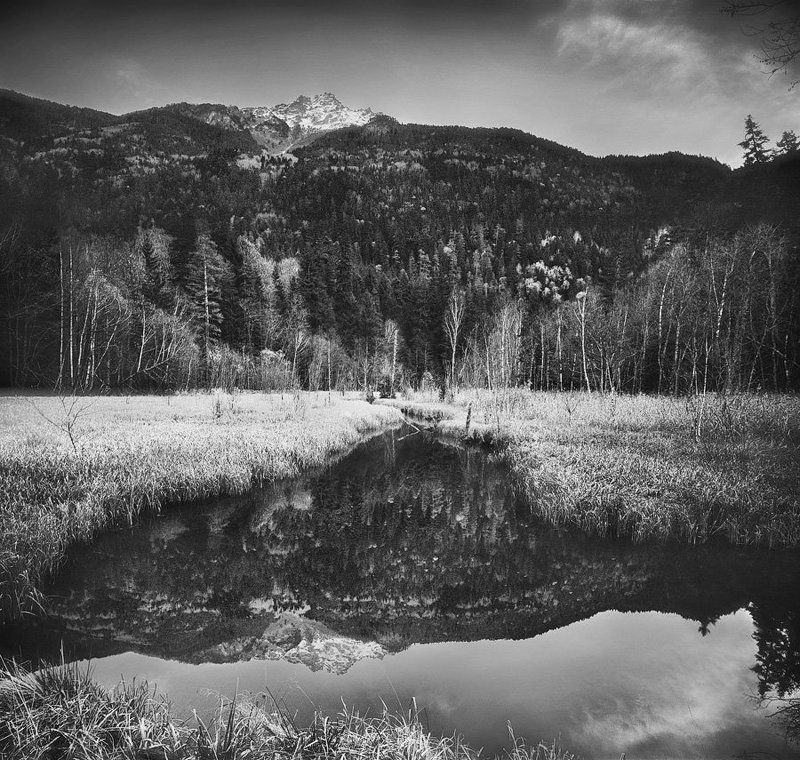 Домбай, отражение фото превью