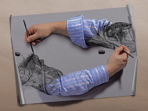 Современное фотоповторение работ Эшера