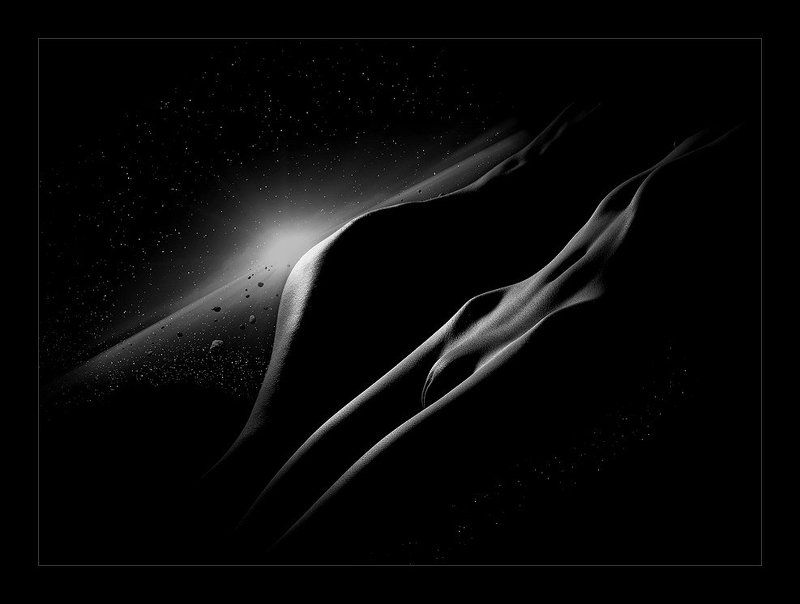 девушки, силуэты Рождение сверхновой... фото превью