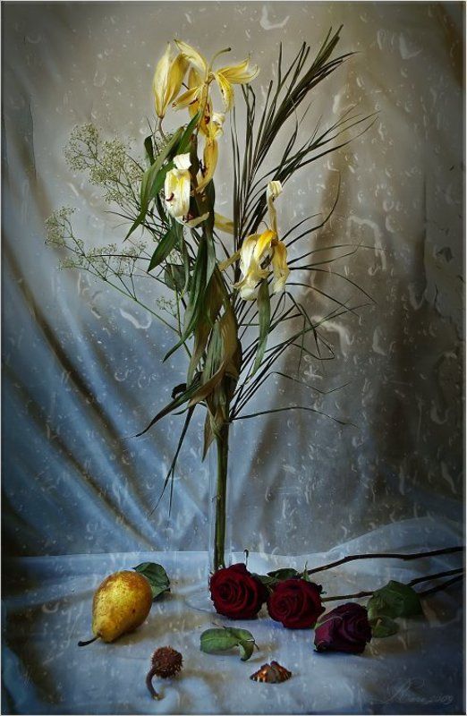 увядшие, цветы. Осень жизни. фото превью