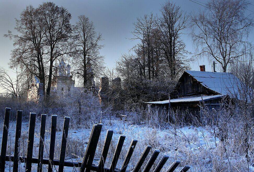 зима,село, Василий Черкасский